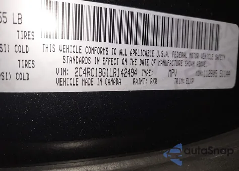 2020 Chrysler Pacifica Touring L from USA, damaged, VIN 2C4RC1BG1LR142494